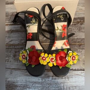 Mix No. 6 Black Floral Heels